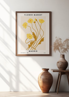 Flower Market. Madrid Poster