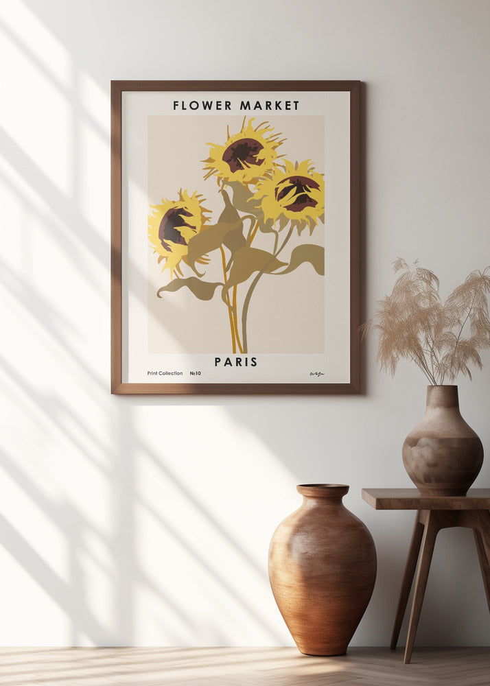 Flower Market. Paris Poster