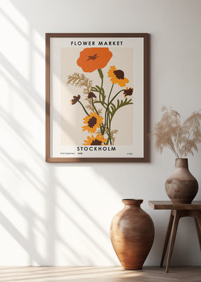 Flower Market. Stockholm Poster