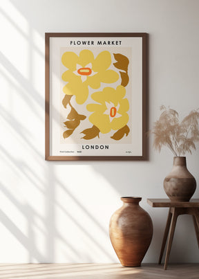 Flower Market. London Poster