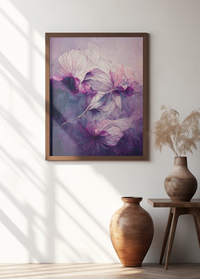 Purple Peony Poster