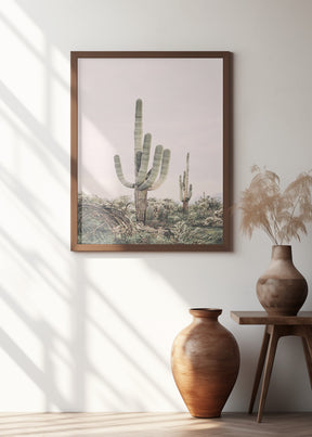 Pink Saguaro Poster