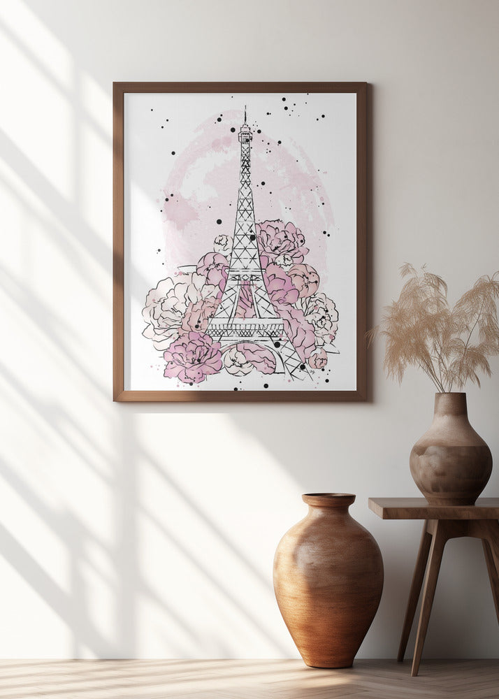 Peony Paris Poster