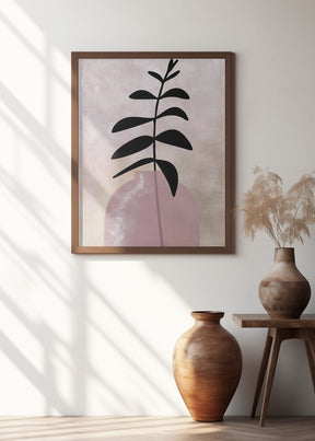 Eui vase with leaves Poster