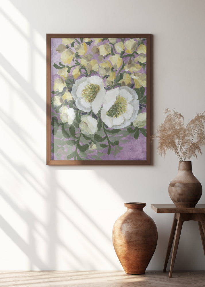 Raelynna painterly florals Poster