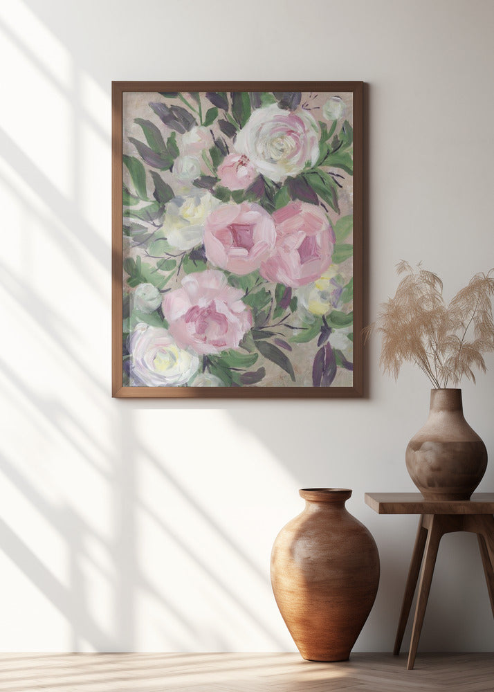 Zoye painterly bouquet Poster