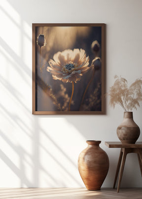 Flower in Morning Sun Poster