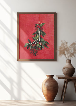 Painted Mistletoe Poster