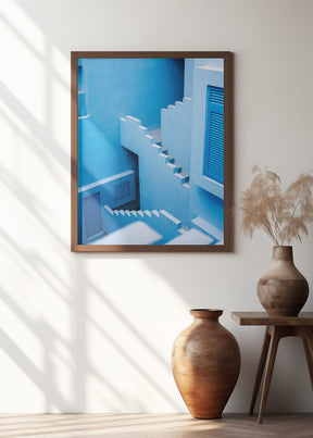 La Muralla Roja Blue Poster