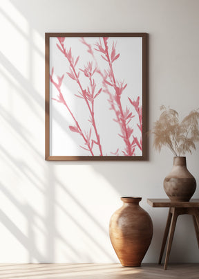 Pink dainty branch Poster