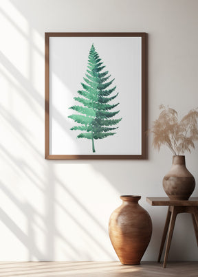 Watercolor fern Poster