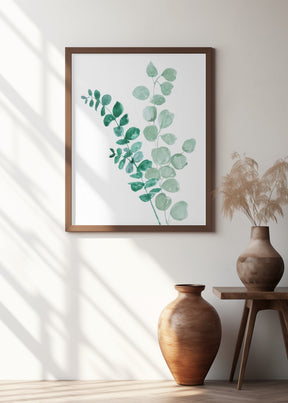 Two eucalyptus branches Poster