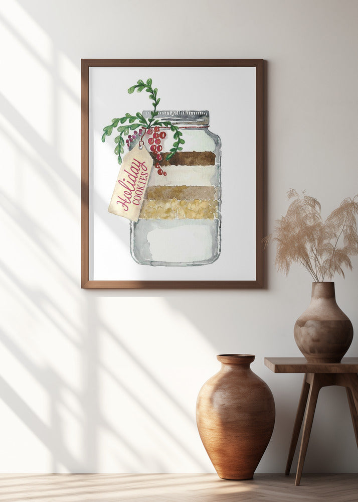 Holiday cookies in a jar Poster