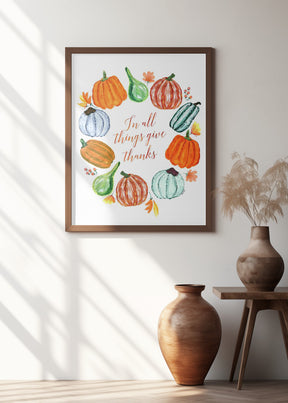 In all things give thanks Poster