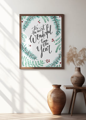 Most Wonderful Time Of The Year Christmas Poster