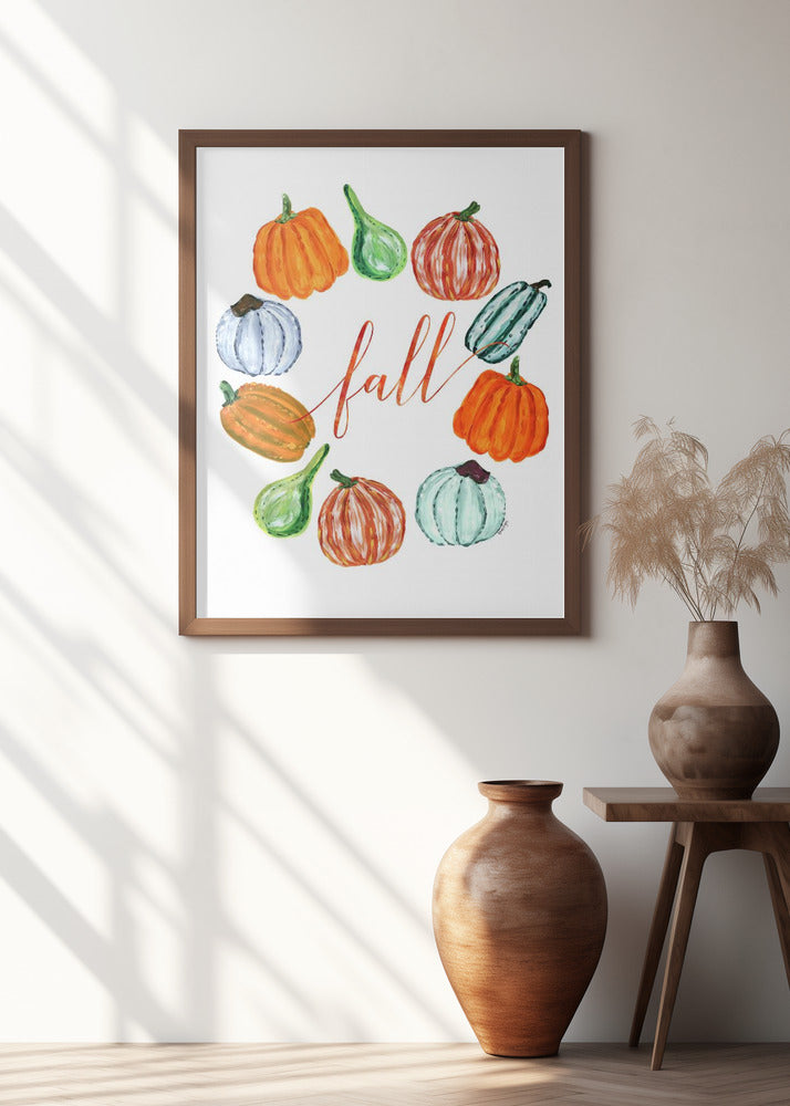 Fall pumkins Poster