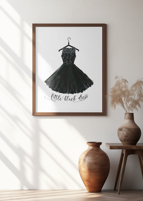 Little black dress in hanger Poster