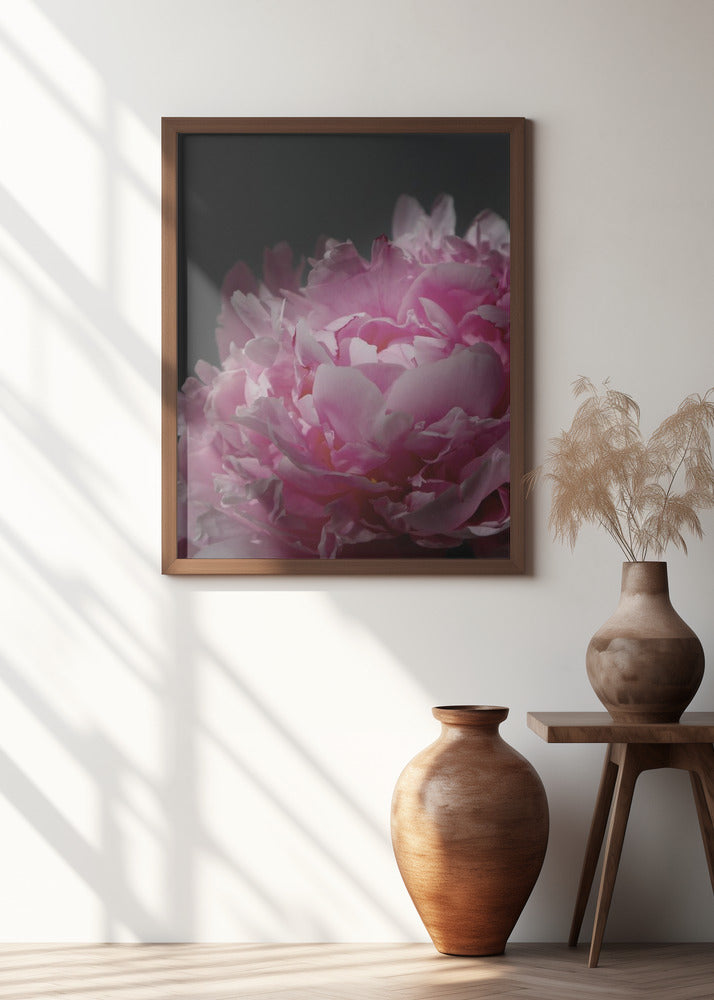 Moody pink peony I Poster