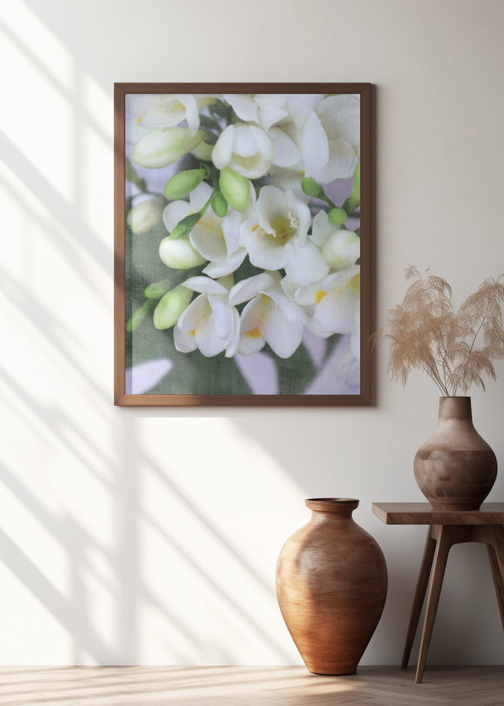 Distressed freesias I Poster