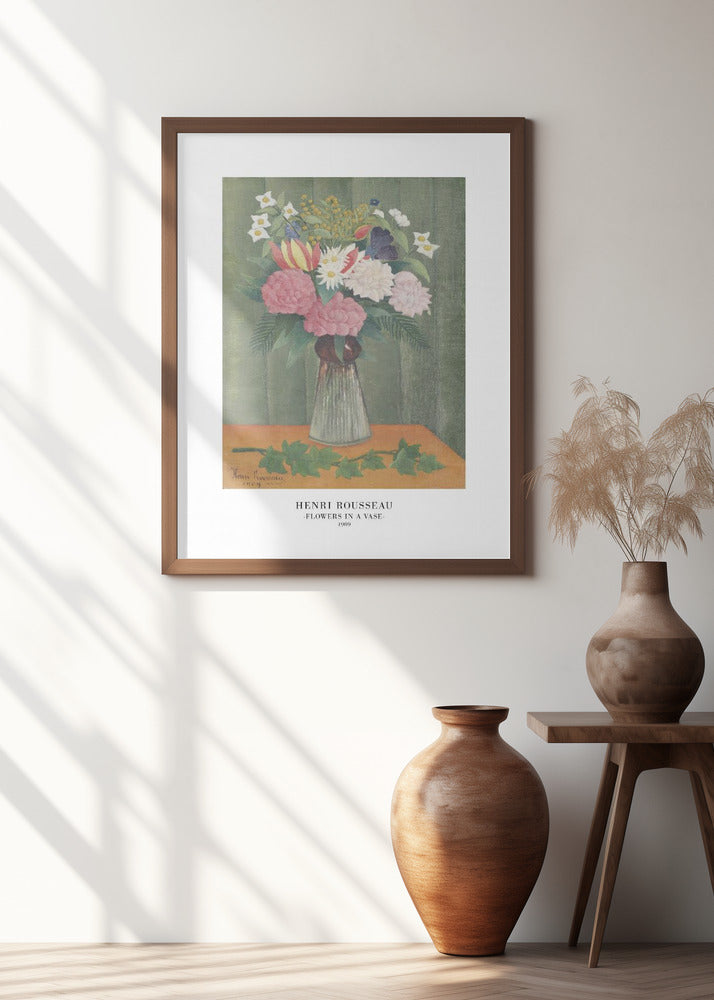 Flowers In a Vase Poster