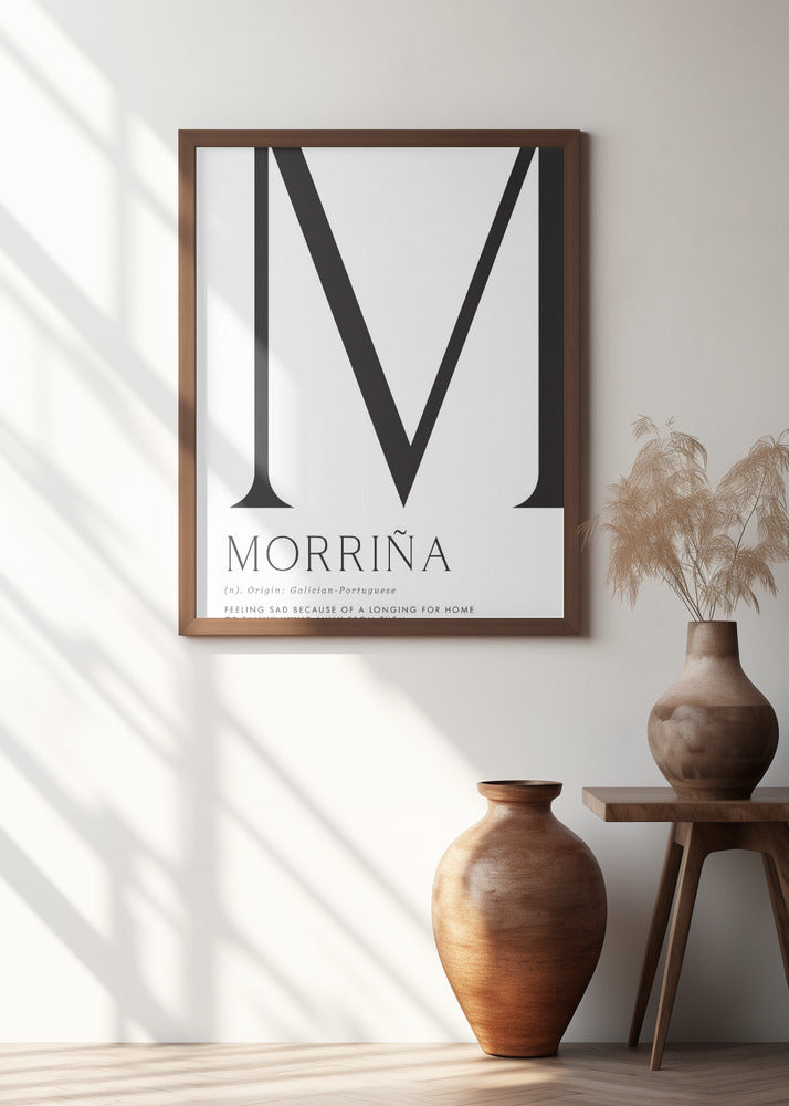 Morriña definition Poster