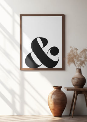 Scandi ampersand Poster