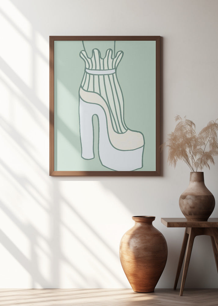 Shoe Green Poster