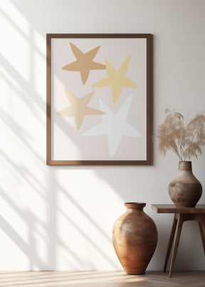 Stars Yellow Poster