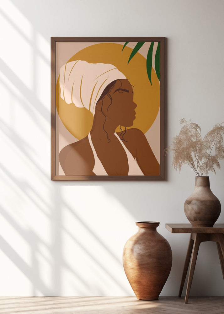 Headwrap Girl Poster