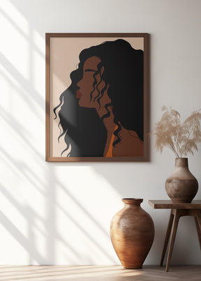 Hair Flowing Poster