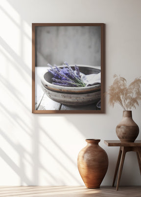 Lavender In Bowl Poster