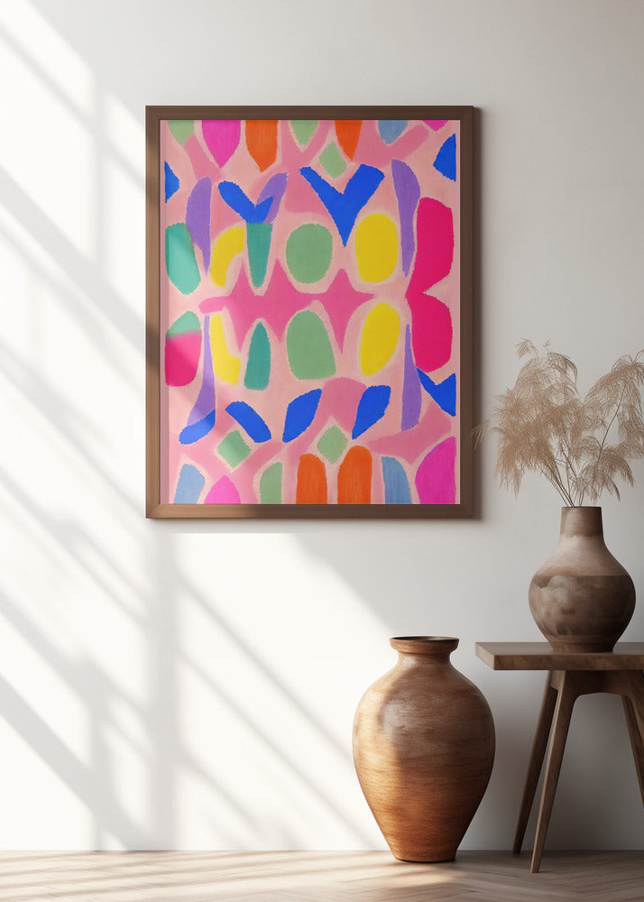 Pastel Neon  Pattern Poster