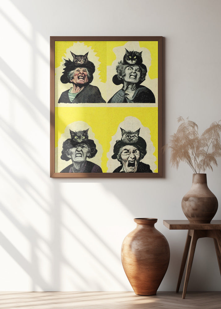 Angry Cat Lady Poster