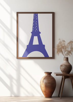 Eiffel Bleu Poster