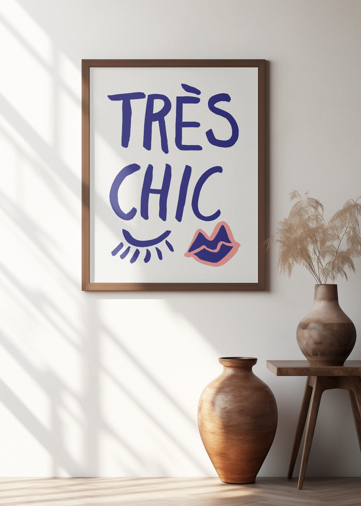 Tres Chic Blue Poster