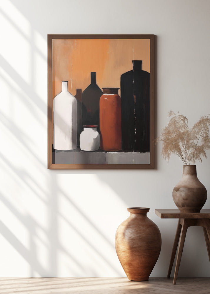 Still Life With Big Bottles Poster