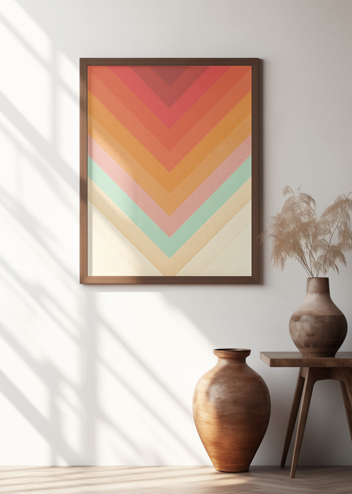 Rainbow Chevrons Poster