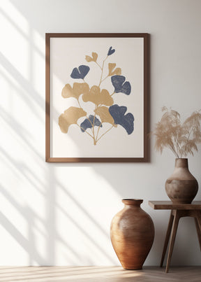 Golden Ginko Poster