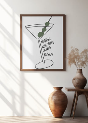 Martini Three Olives Poster