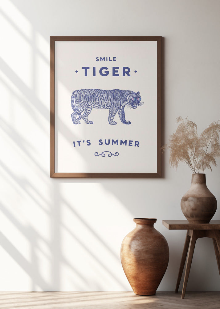 Smile Tiger Poster