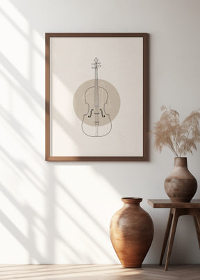 Cello Geo Poster