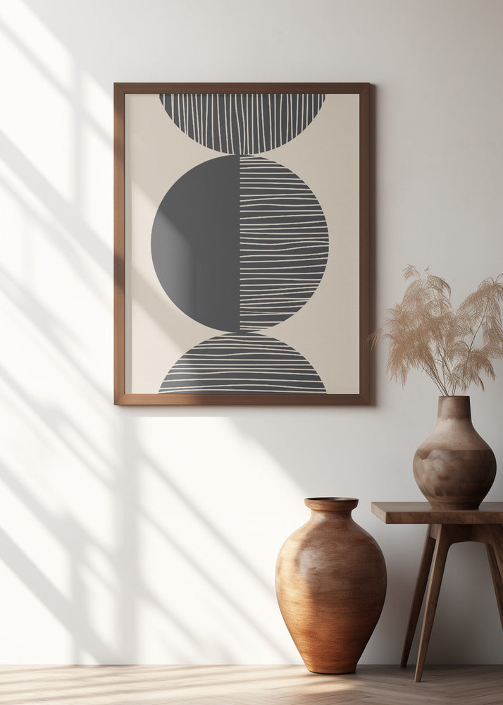 Black Circle Art Poster