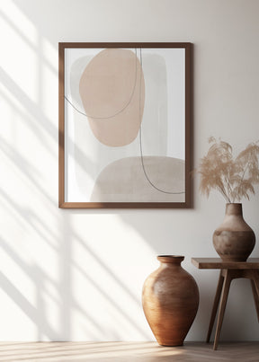 Circle Abstract Painting Poster