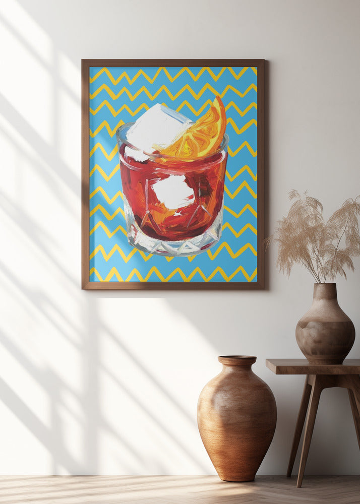 Negroni Blue Poster