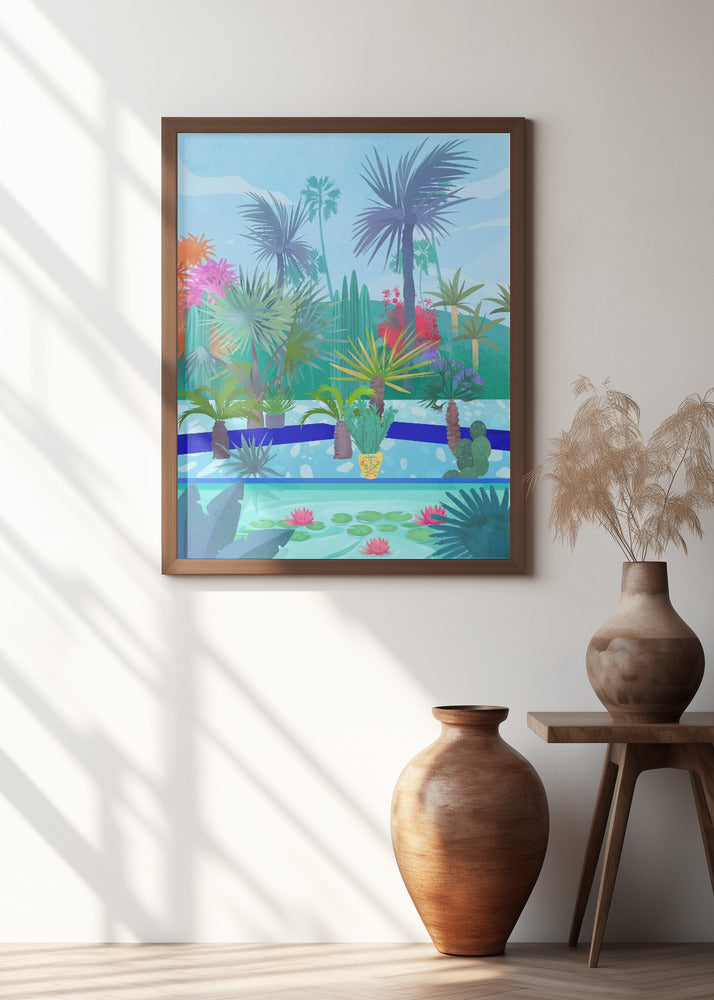 Moroccan Garden Poster