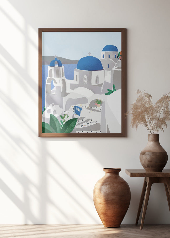 Santorini island Poster