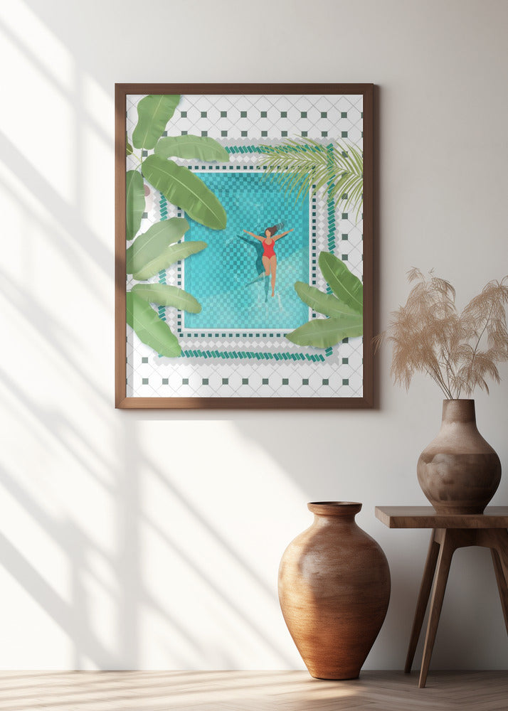 Riad Pool Poster