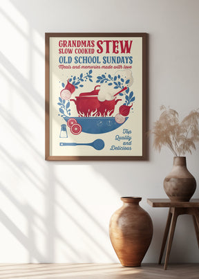 Grandmas Stew kitchen print Poster