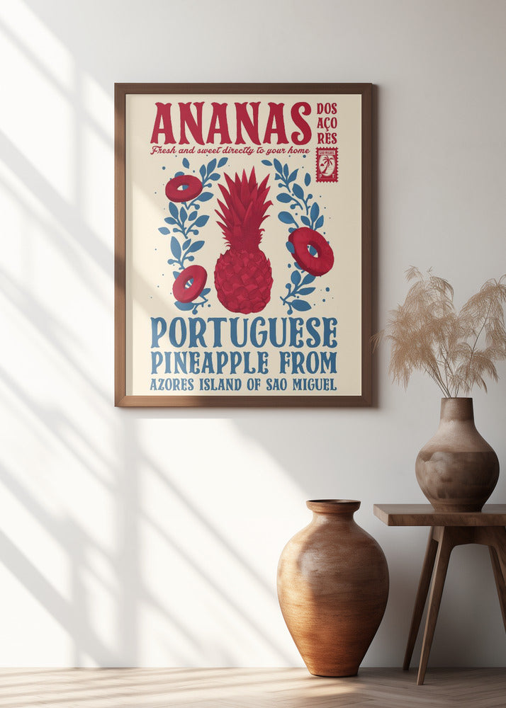 Pineapple kitchen print Poster