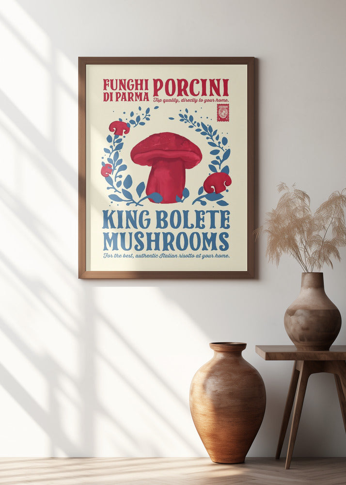 Porcini kitchen print Poster